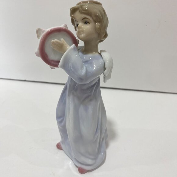Vintage Baum Bros Formalities porcelain angel figurines set of 3 Christmas music - Picture 8 of 16